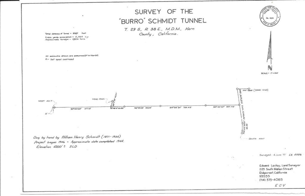 Burro Schmidt Tunnel Survey
